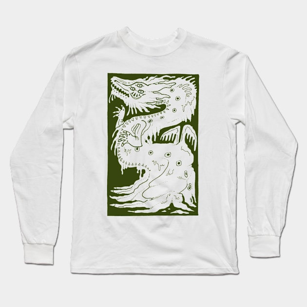 Slime Dragon Long Sleeve T-Shirt by Ballyraven